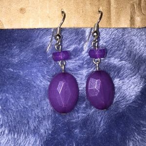 Purple earrings